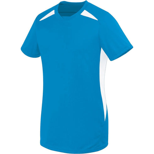 Russell Athletic Ladies Hawk Jersey (322872), Color 'Power Blue/White'